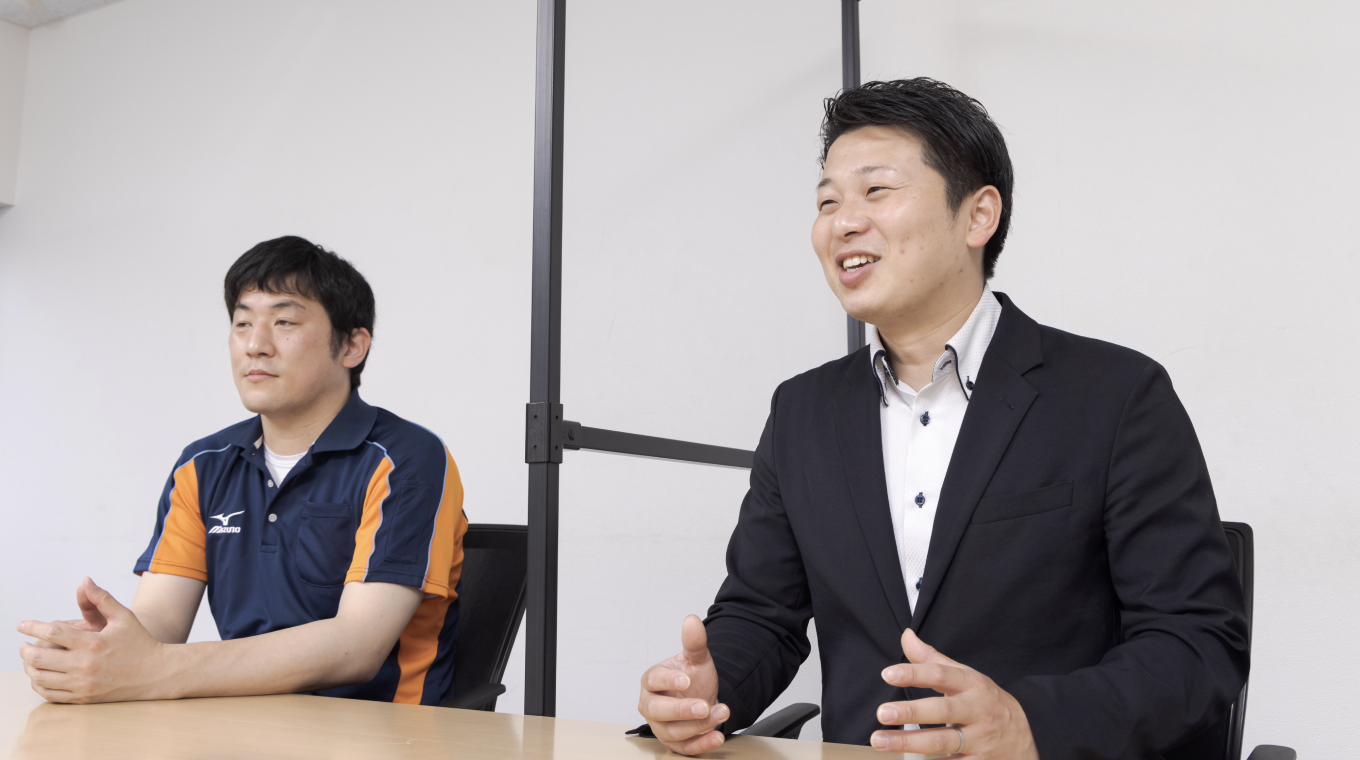 製品の活用を意欲的に語る営業担当のS氏